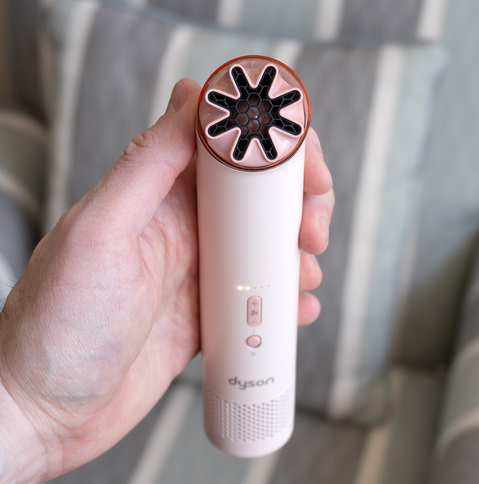 Dyson’s handheld fan is more powerful and louder than I expected