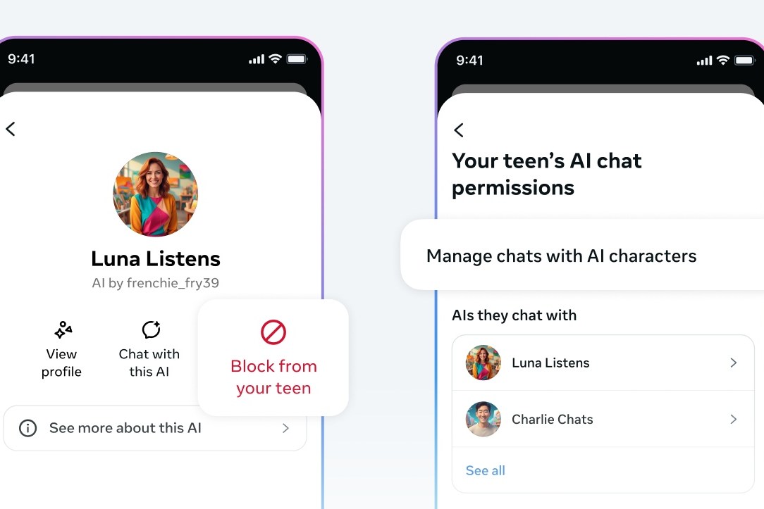 Meta is adding more parental controls for teen AI use