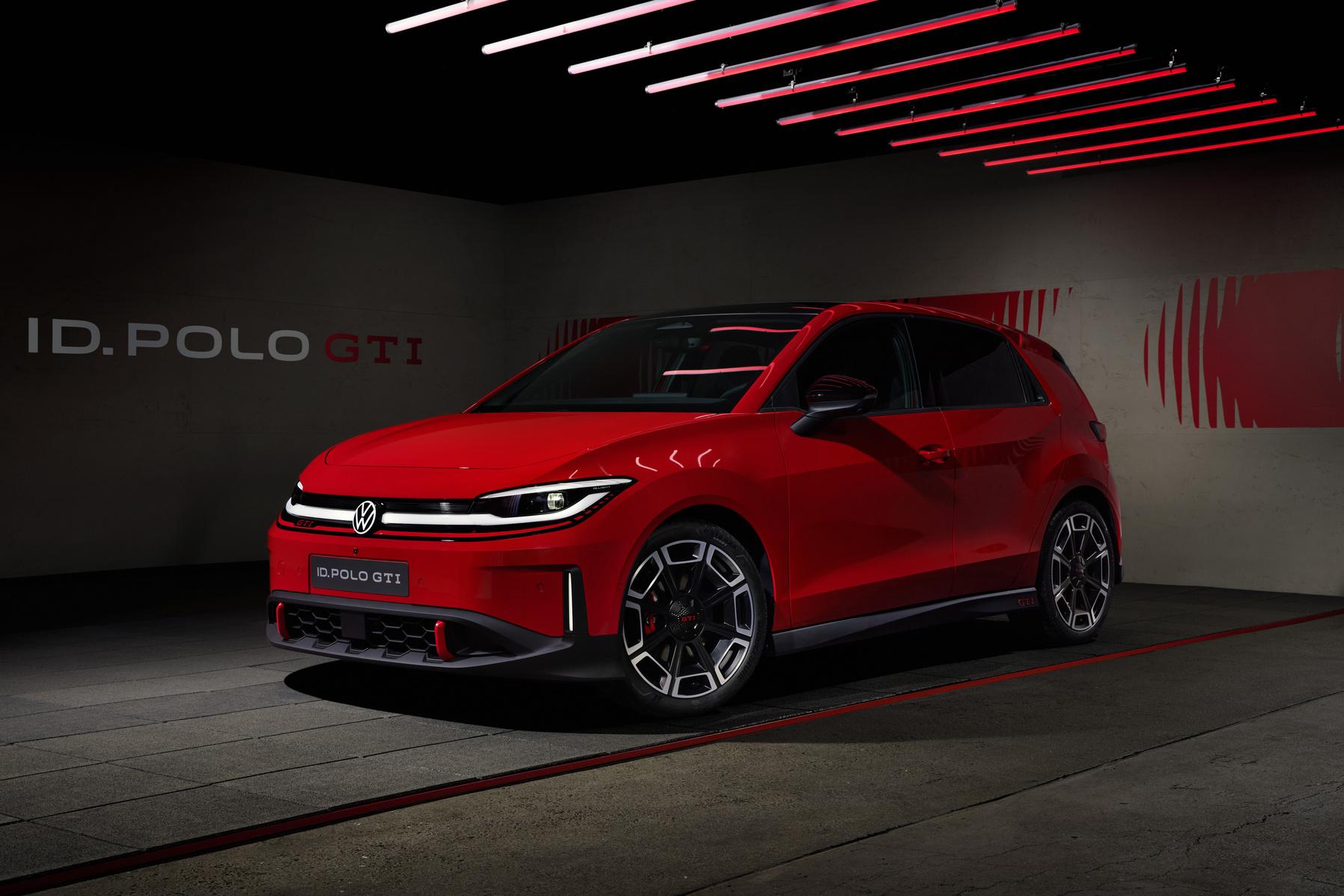 The ID. Polo GTI EV seen from the front
