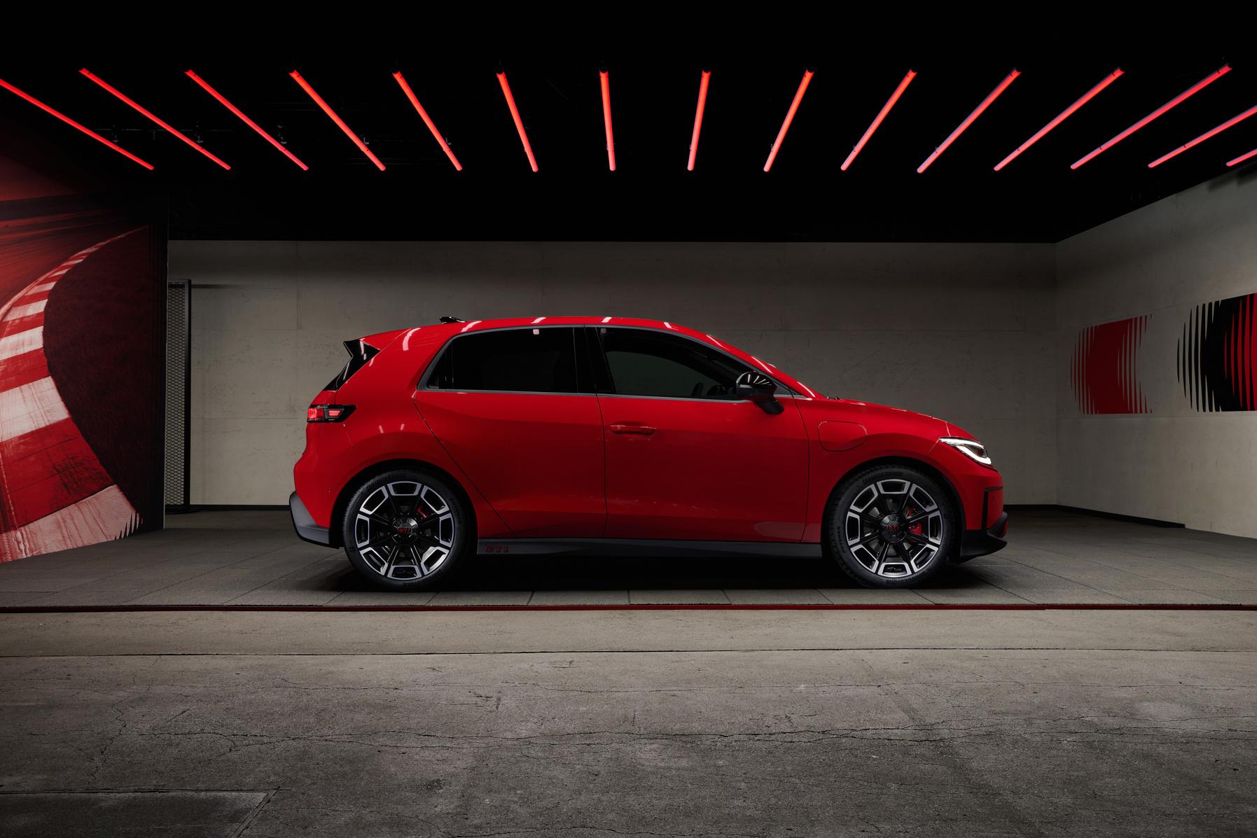 The ID. Polo GTI EV seen from the side
