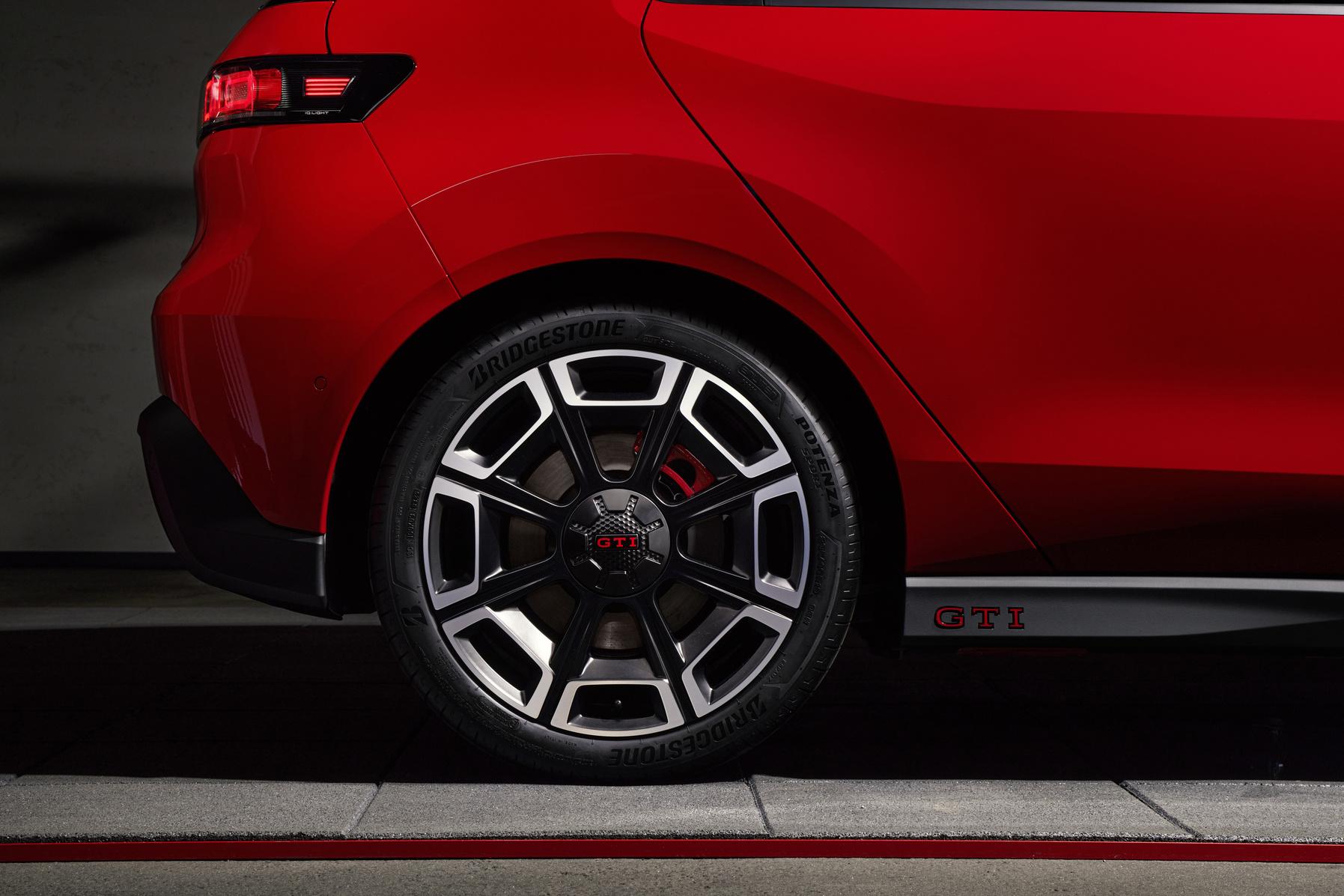Close up of a wheel on the Volkswagen ID. Polo GTI EV